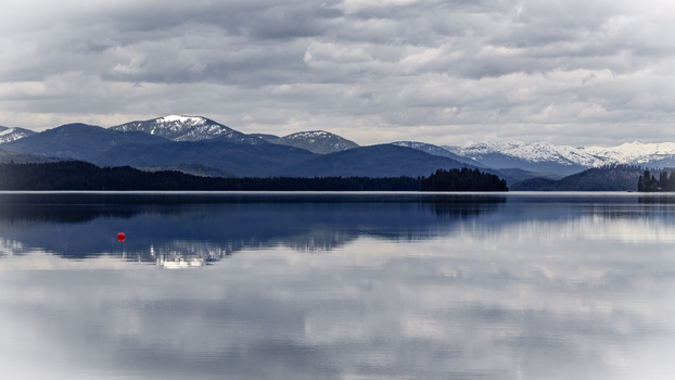 Image "A Little Red Buoy Way Out There" by Stanley Petersen