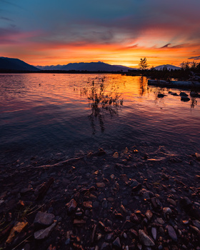 Image "Kalum Lake Sunset" by Tom Burbee