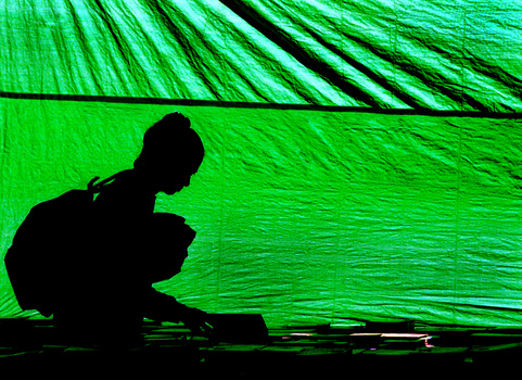 Image "Green bookshop, Queen Victoria Markets, Melbourne, Australia" by Ted Richards