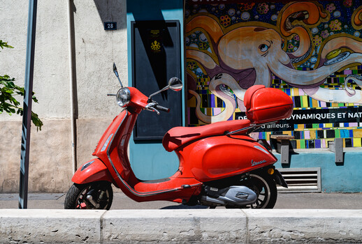 Image "Red Vespa" by Steven Nelson