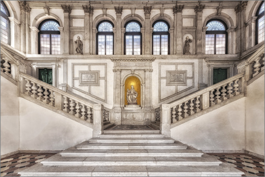 Image "Monumental staircase in the San Giorgio Monastery" by Herbert A. Franke