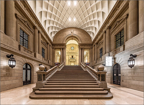 Image "Entrance to the State Library Unter den Linden / Berlin" by Herbert A. Franke