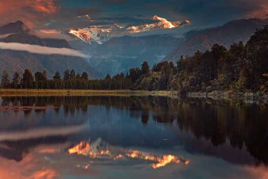 Image "Southern Alps Sunset" by Juergen M Zeidler