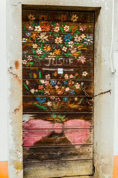 Image "Door at winery in Germany" by Michael Rahn