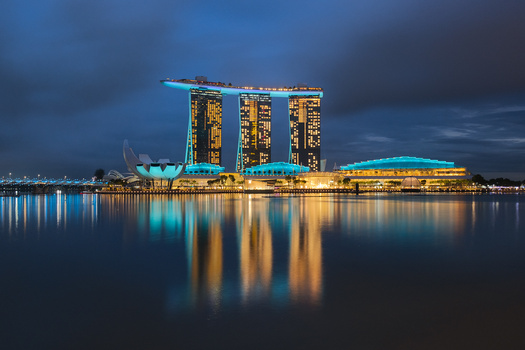 Marina Bay Blue Hour by kimscapes _