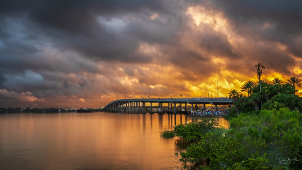 Sunset on fire by Devon B. Allen