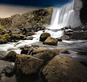 Image "Oxararfoss" by Christopher B. Merritt