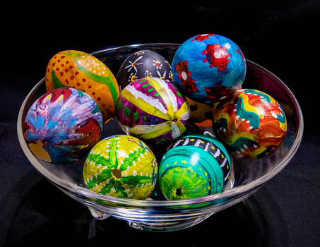 Image "Painted Eggs" by Christopher B. Merritt