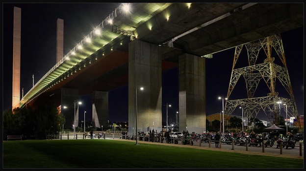Image "Melbourne Motorcycle Night" by Alan Squires
