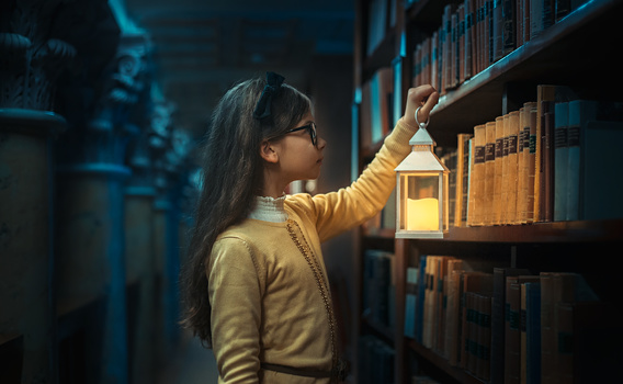Image "Little librarian" by Heikki M