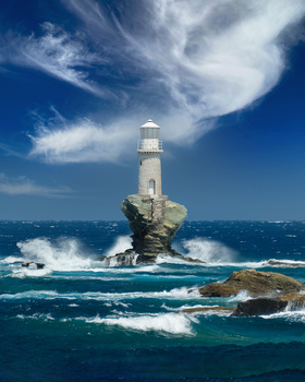 Image "Lighthouse Blues" by Bill Peppas