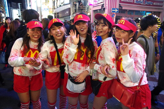Image "Ladies enjoying Halloween in Shibuya, Tokyo" by Kaz Empson