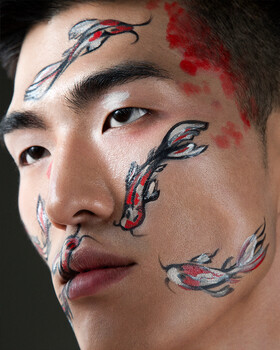 Image "Creative Editorial Beauty | Male Portrait with Face Art" by IULIANA RETOUCH