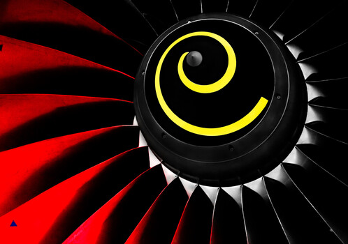 Image "Apstract jet engine spinner and fanblades" by Pete Thomas