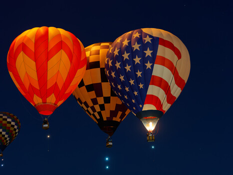 Image "Hot Air Balloons at Dawn Patrol" by James Rhodes