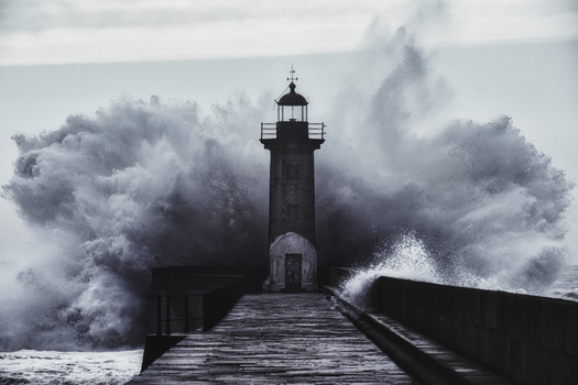 Image "A Storm at the Lighthouse" by Pedro Pulido