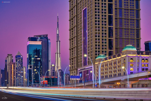 Image "Sunset Glow - Burj" by Zeeshan Qamar