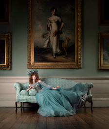 Stately home fashion portrait by Chris Doyle