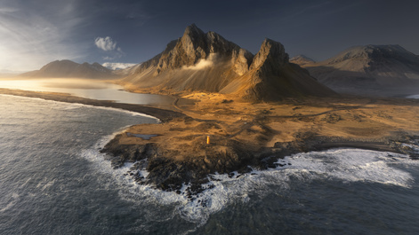 Sunset at Estrahorn by Mike Yackulic