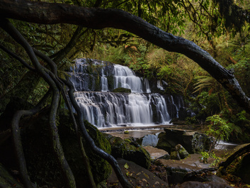 Catlins Falls by Russell Hunter