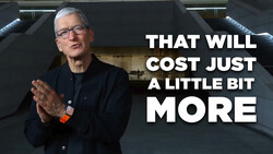Man in dark jacket and glasses gesturing while speaking, with white text overlay reading "THAT WILL COST JUST A LITTLE BIT MORE."