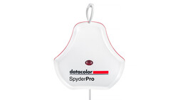 Product shot of the Datacolor SpyderPro color calibration device against a white background.