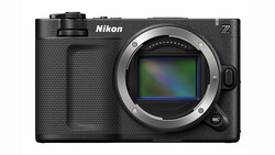 Nikon Z mirrorless camera body shown from the front, displaying the sensor and mount with no lens attached.