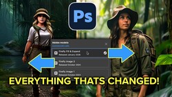 Screenshot of Adobe Photoshop's Firefly models panel showing three AI image generation options with release dates.