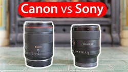 Canon RF 35mm and Sony FE 1.4/35mm GM lenses side by side comparison
