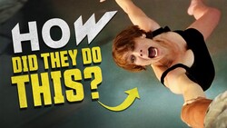 Graphic with person in mid-air performing stunt with text overlay 'HOW DID THEY DO THIS?'
