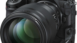 Nikon Z9 mirrorless camera with attached telephoto lens, displayed against neutral background