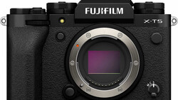 Fujifilm X-T5 mirrorless camera body front view with lens mount visible