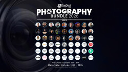 DayDeal Photography Bundle 2026 promotional graphic with instructor portraits and sale dates