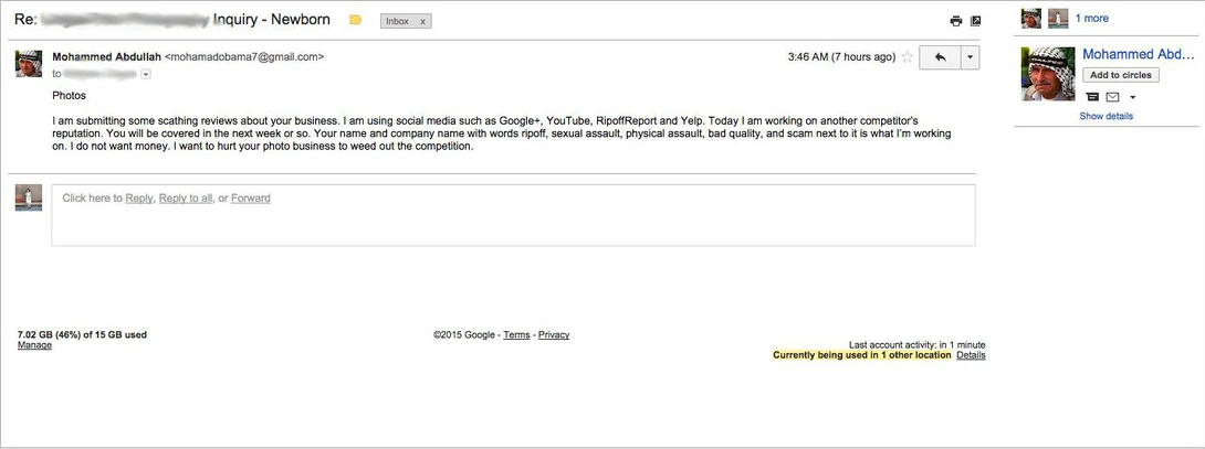 Bad Review Threat