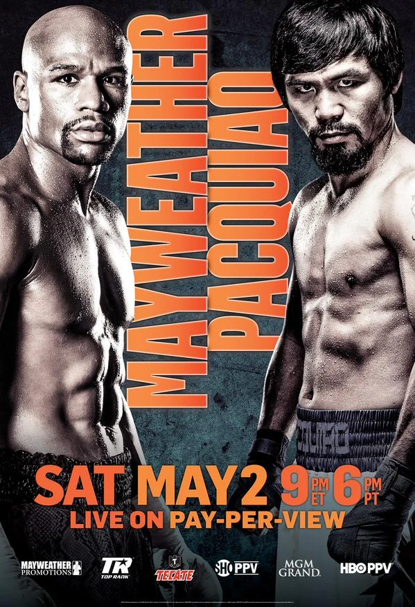 mayweather pacquiao fight poster