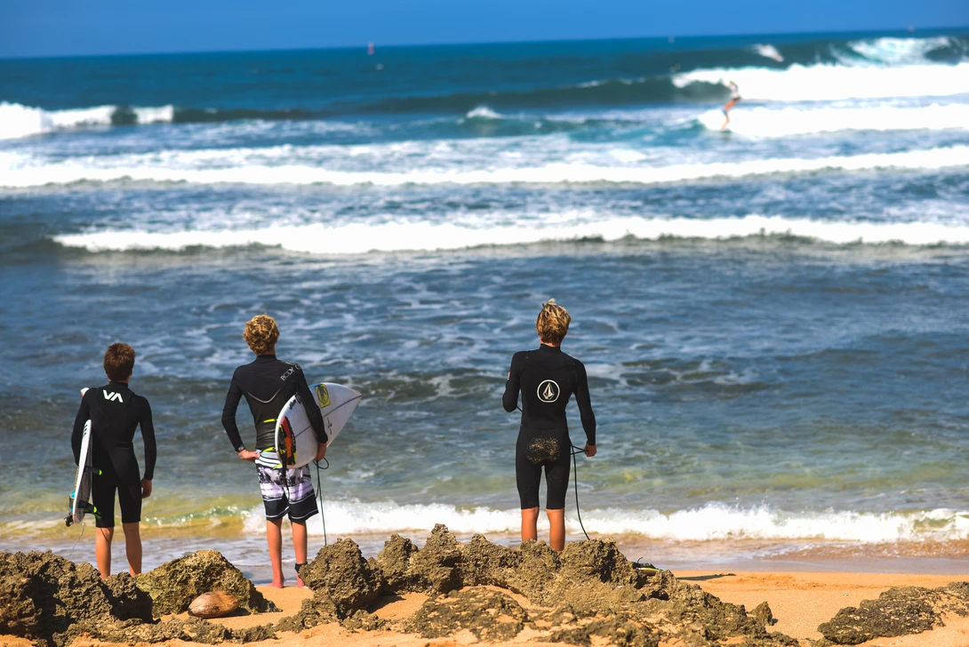 Surfer Kids at North Shore