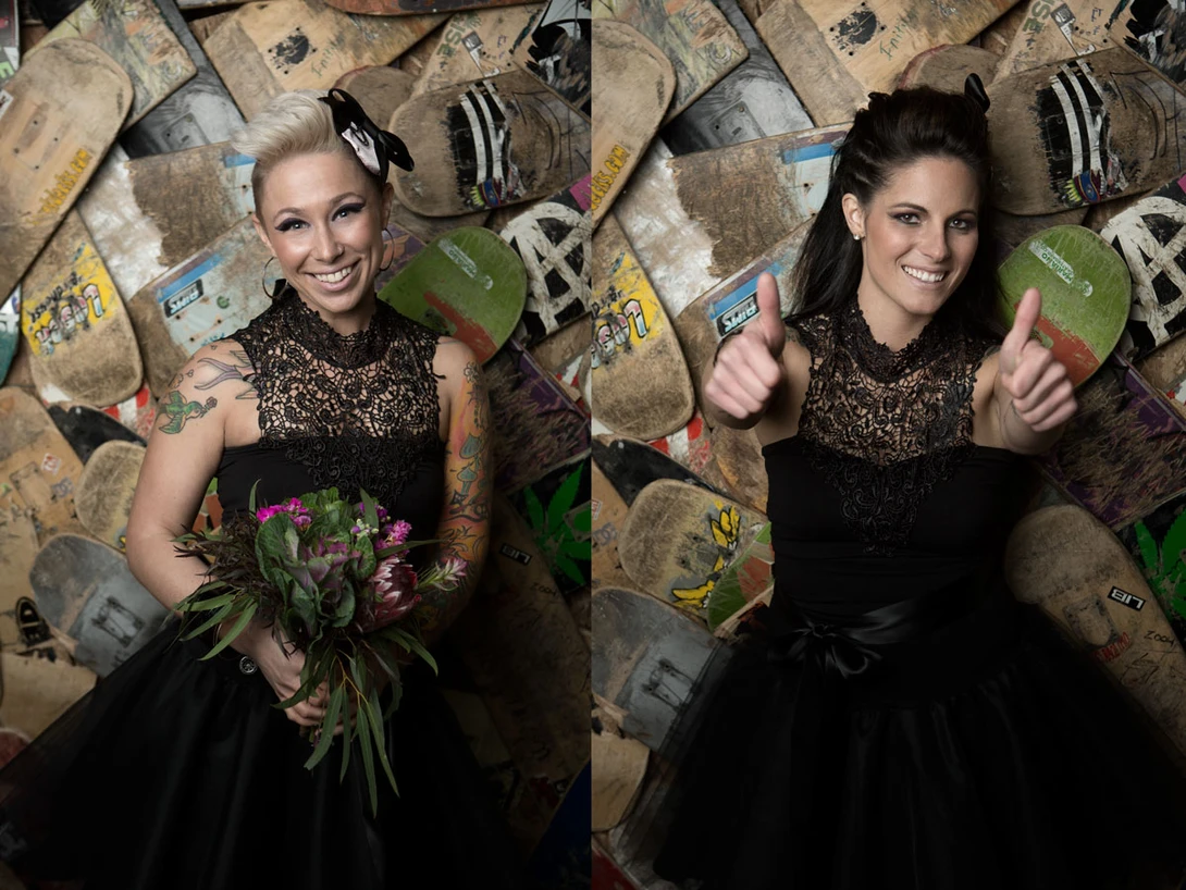 Bridesmaids Skateboard Wall Portrait