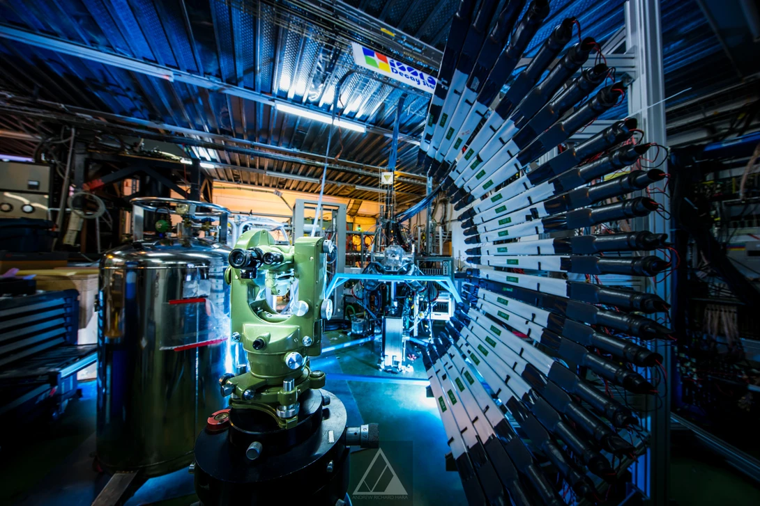 A particle detector for radioactive isotopes at CERN - Photo by Andrew Hara