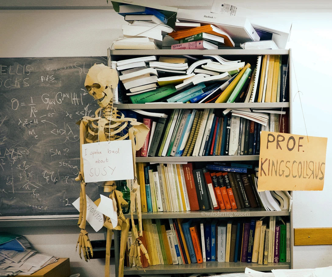The office of CERN theorist John Ellis - Photo by Christine Woodard