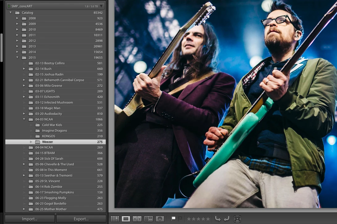 Lightroom catalog folder structure organization
