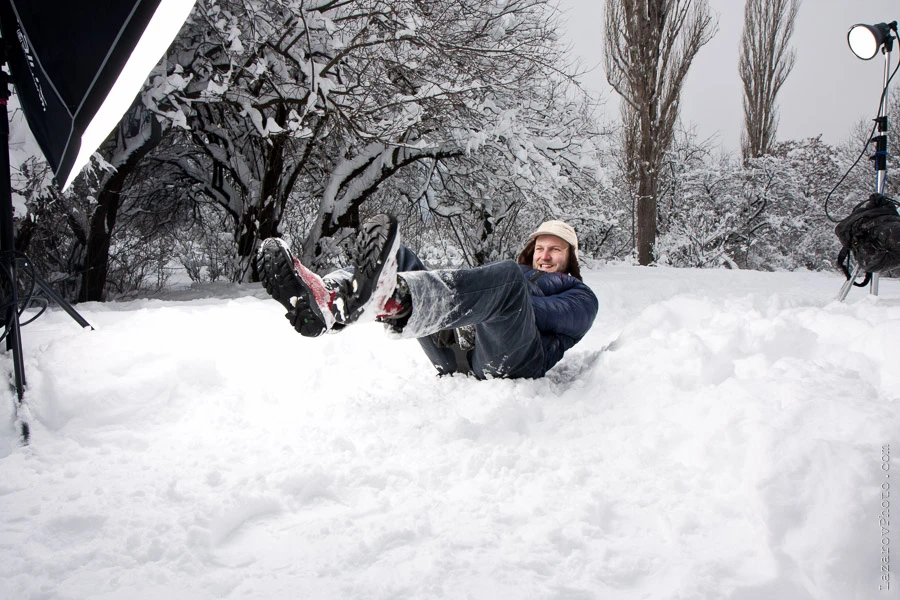 Fun in the snow - behind the scenes