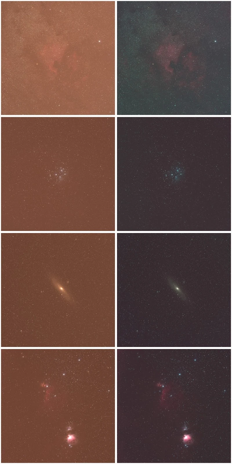 before after astro filter