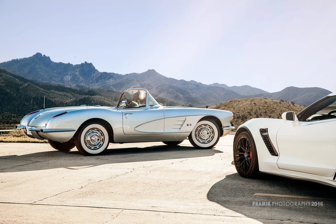 corvette z06 stingray convertible composite photoshop fstoppers mountains
