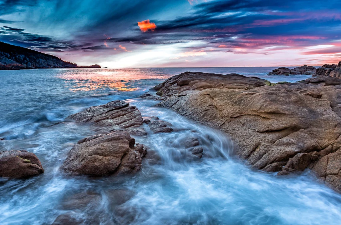 sunrise, seascape