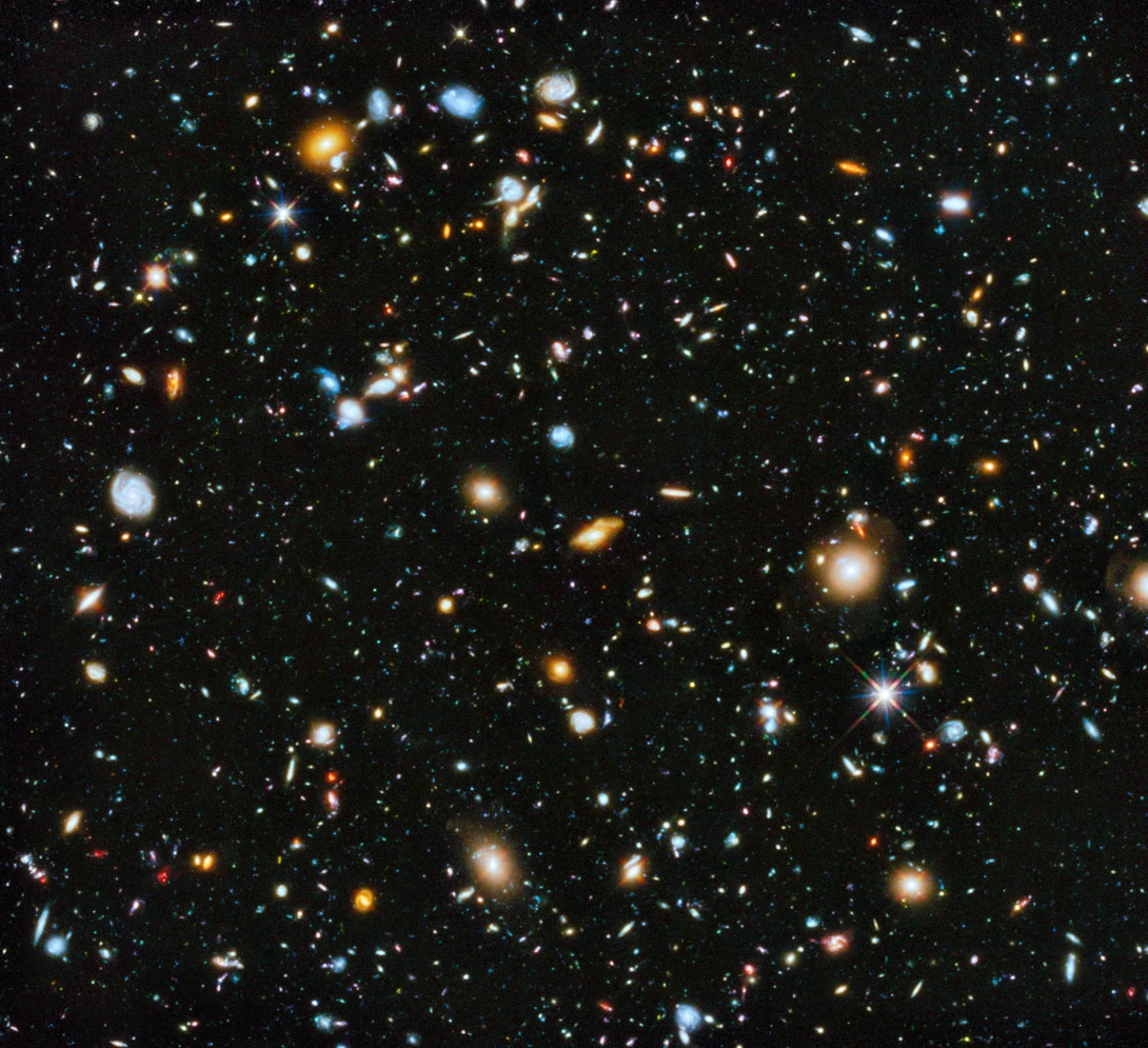 The Hubble Ultra Deep Field (2014), showing the most distant galaxies ever captured