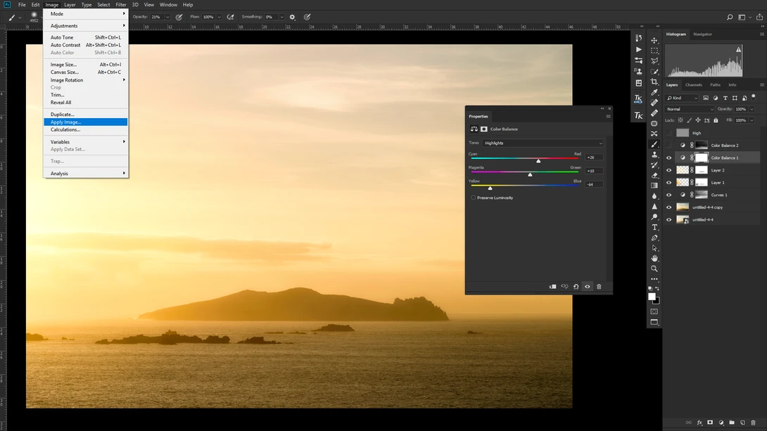 How to use Apply Image in Photoshop