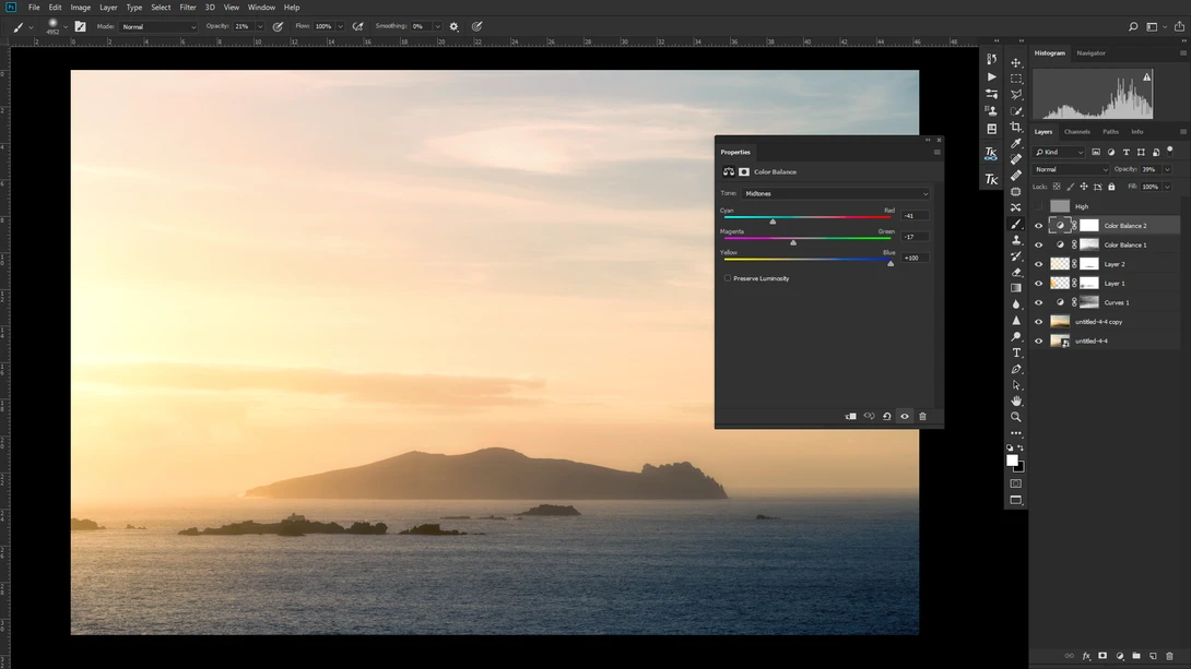 Color Grading using Color Balance