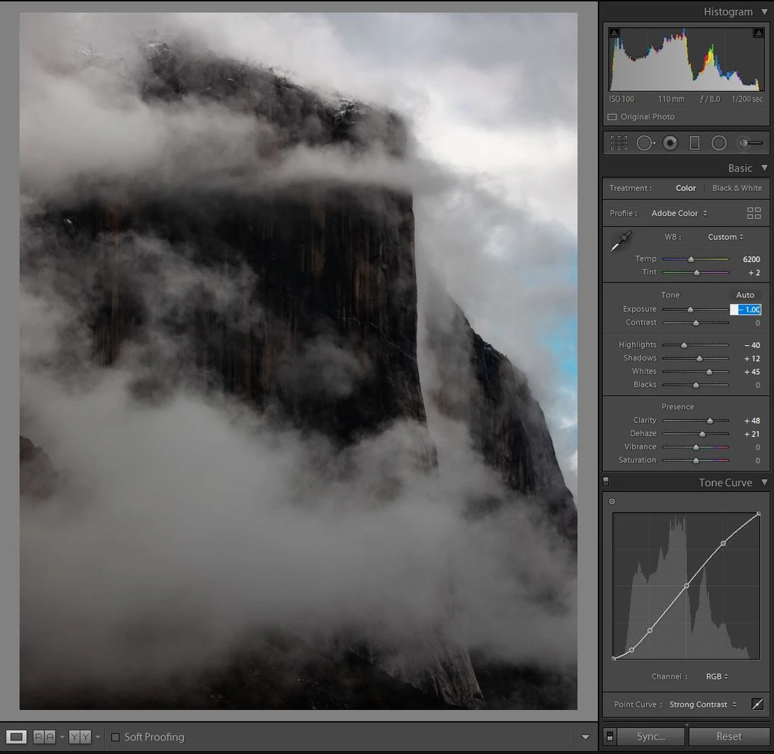 Darkening your photo before filter