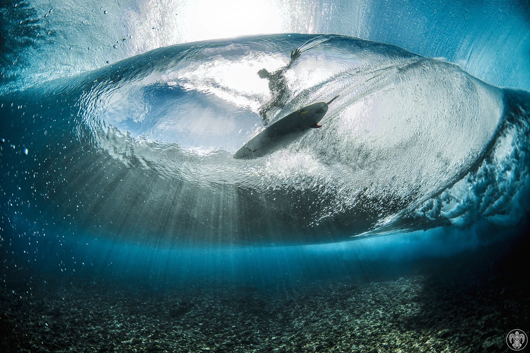 ben thouard, tahiti, wave, surf photography, underwater photography