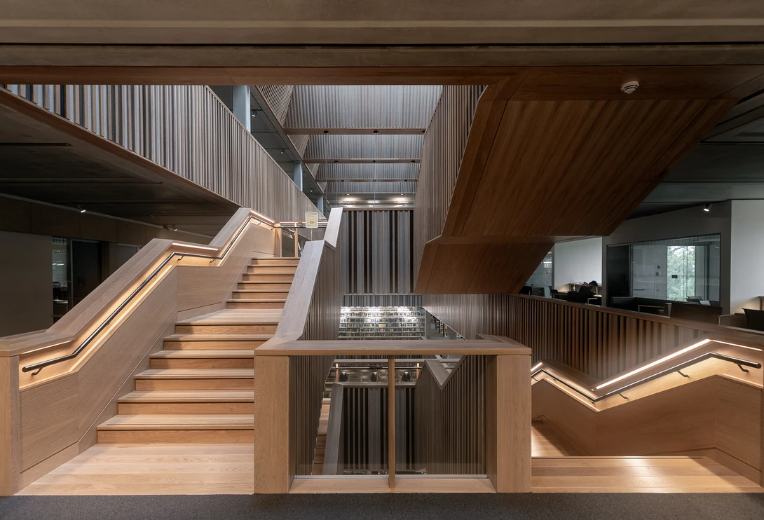 Photographing architecture in the Roehampton University Library